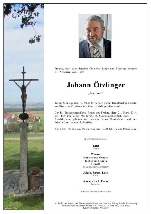 Partezettel Johann Ötzlinger