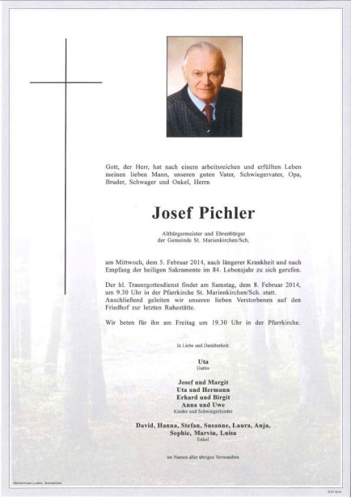 Partezettel Josef Pichler