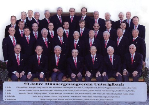 50-jähriges Gründungsfest des MGV Unteriglbach