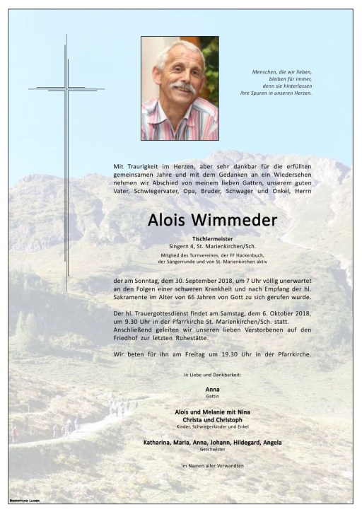 Alois Wimmeder, der „Bleistift-Lois“