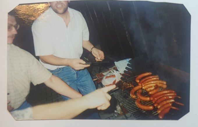 Zwei Reihen Würste