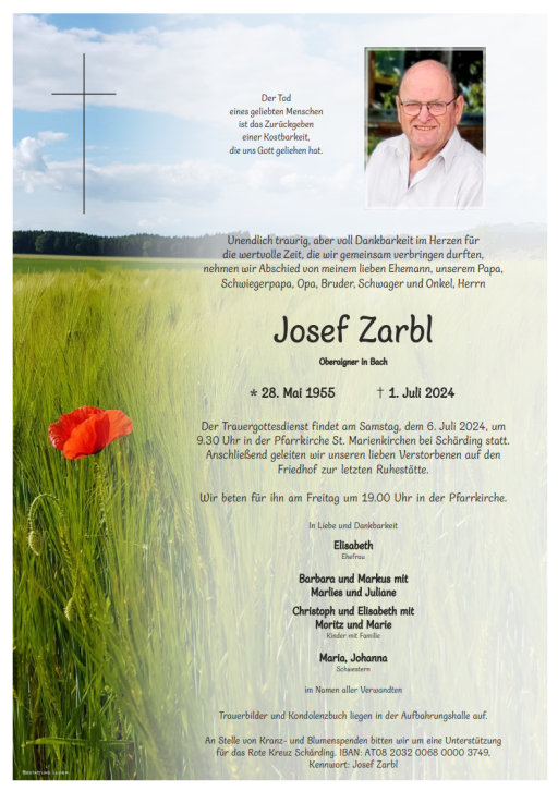 Partezettel Josef Zarbl
